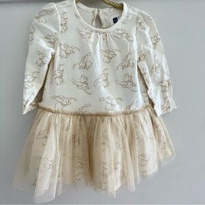 Baby Gap Disney Baby Dumbo Gold Tuli Tutu Dress Set Size 6-12m New with tags